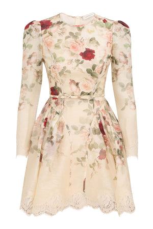 Hypnotic Lace Trim Mini Dress