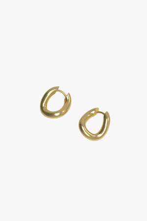 Thorn hoop tiny plated