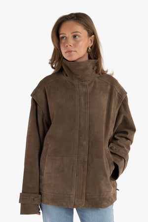 Oversized Leather Jacket