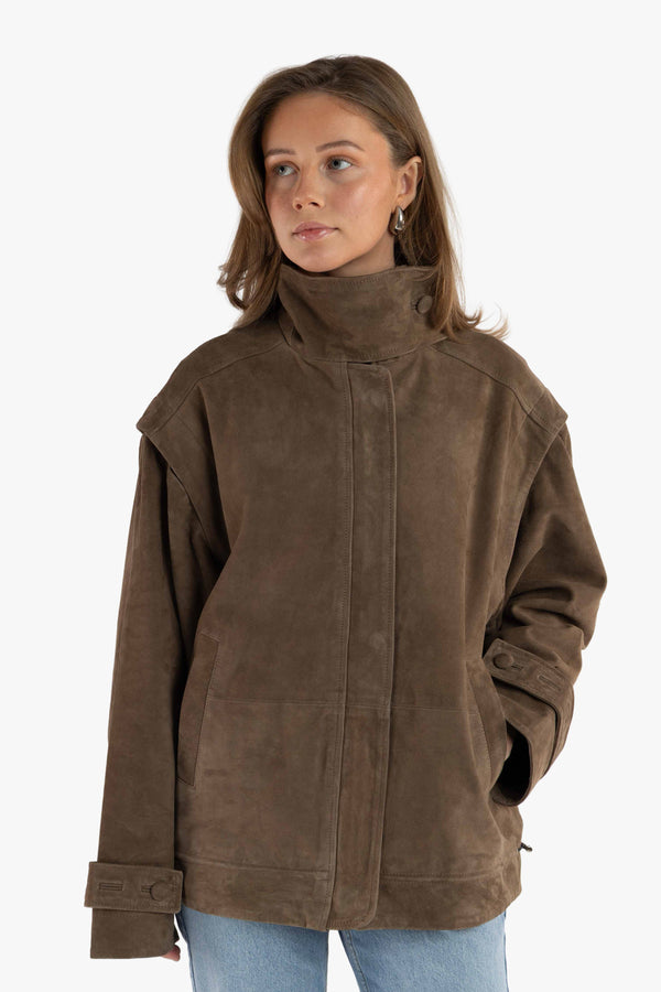 Oversized Leather Jacket