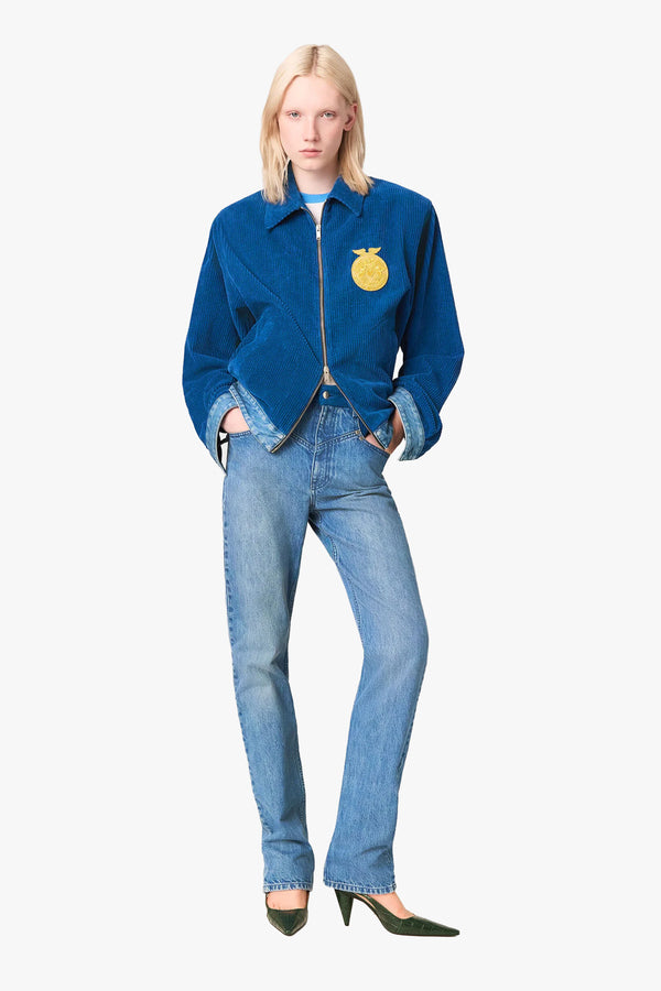 Curduroy Mix Slim Jeans
