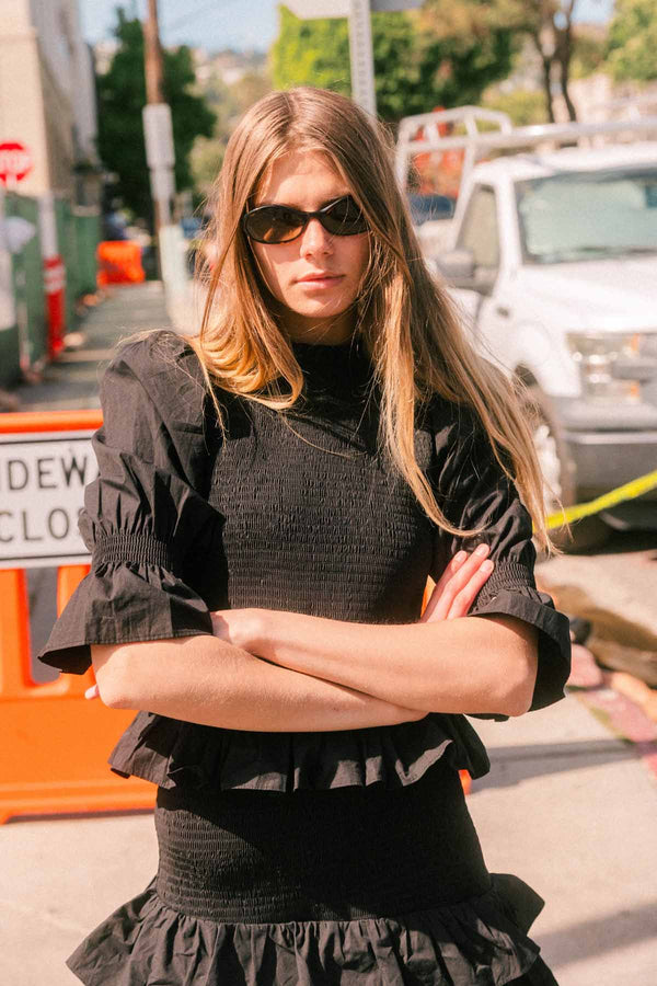 Long Sleeve Smock Top