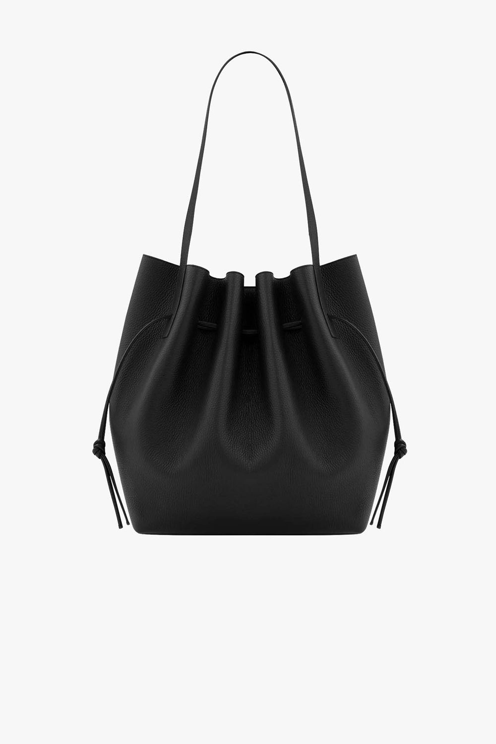 Scallop Tote Pebble Grain Leather