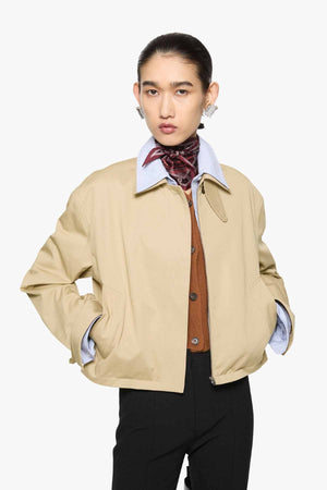 Shirt Collar Bomber Jacket