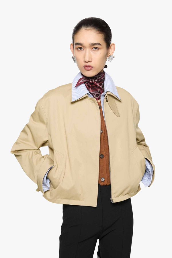 Shirt Collar Bomber Jacket