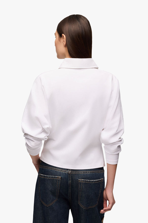 Heavy Stretch Jersey Draped Polo
