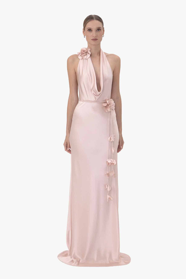 Delphine Satin Gown