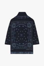 Bandana Jacquard Cardigan