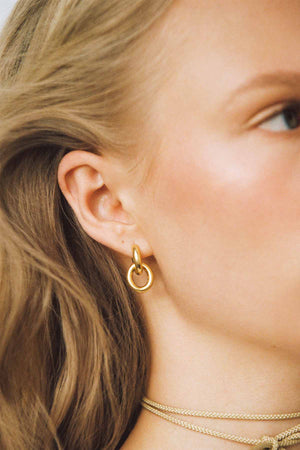 Chunky Hoop Tiny plated