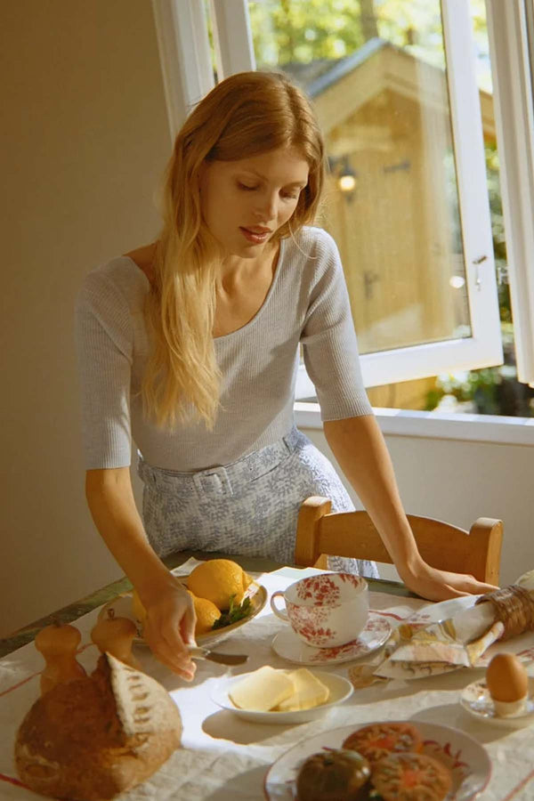 Merino Knit Fitted Top