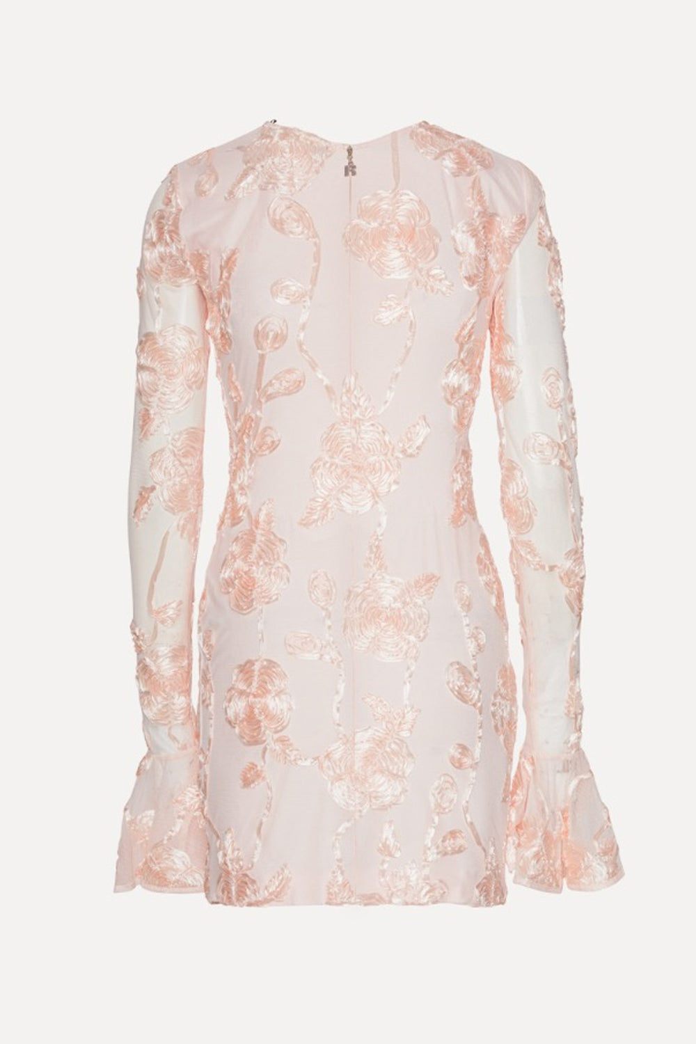 Floral Mesh Mini Dress