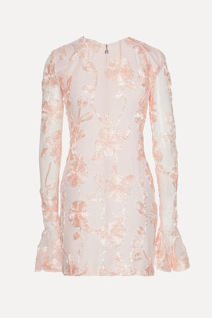 Floral Mesh Mini Dress