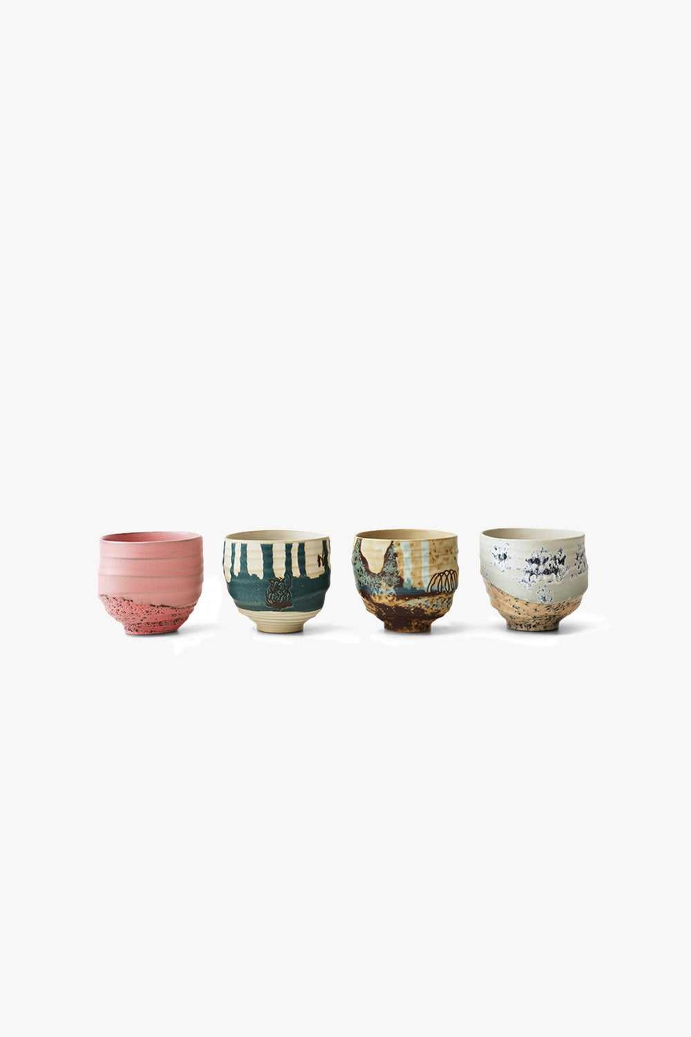 Artist Ceramics Coffee Cups (Set of 4)