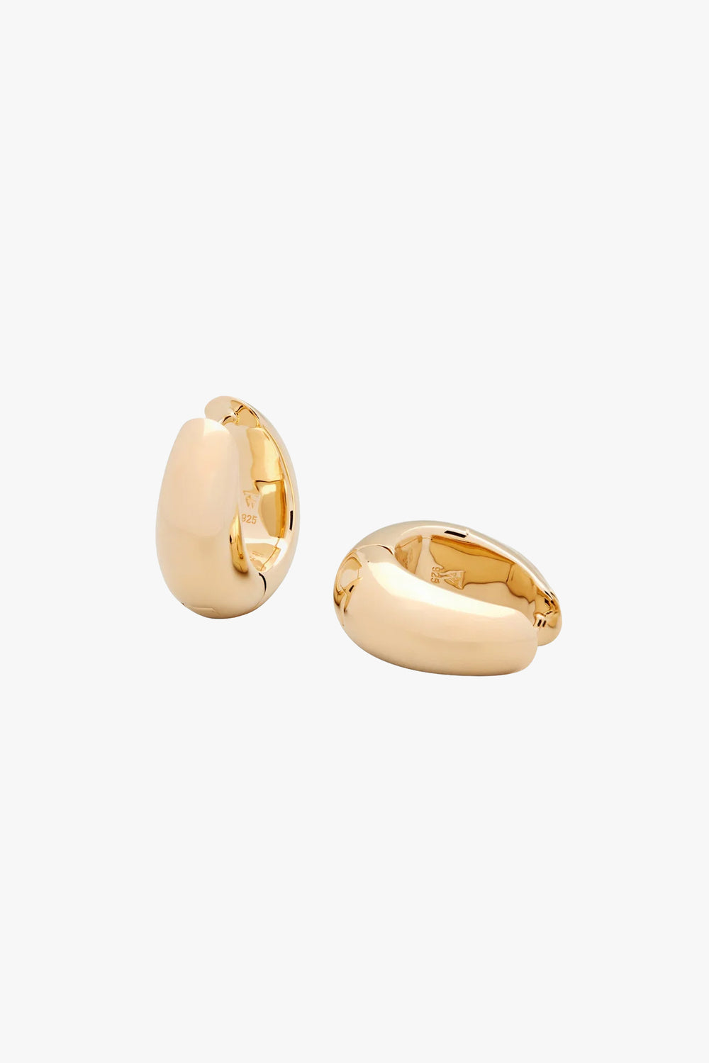 Large Gold Ice Hoops