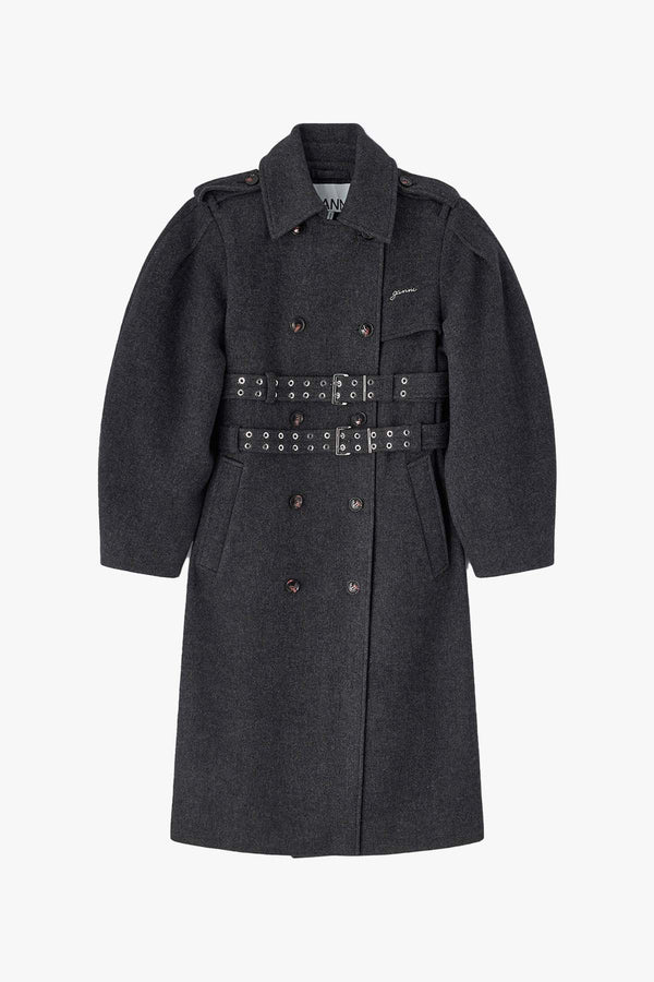 Peacoat Wool Trench