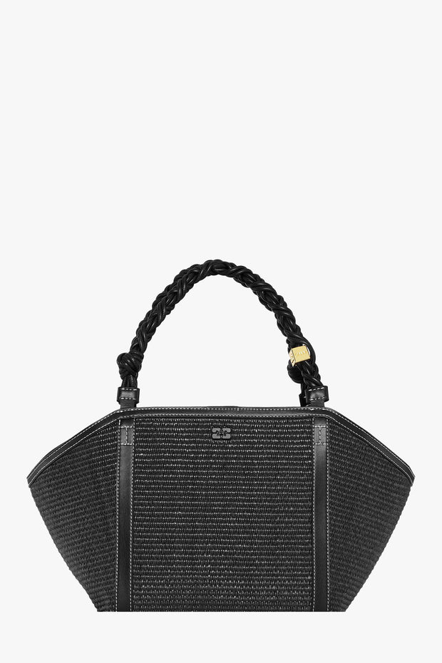 Ganni Bou Medium Tote Raffia