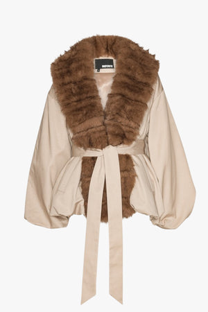 Faux Fur Collar Jacket