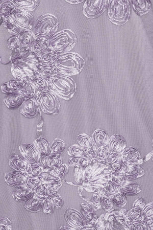 Flower Mesh Maxi Dress