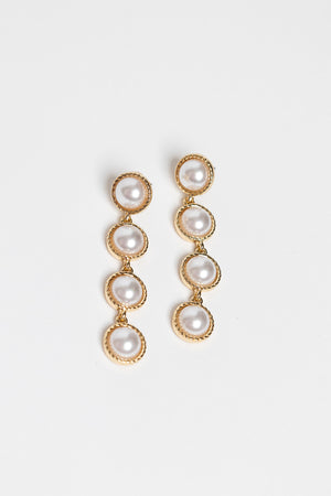Diana Vintage Pearl Drop Earrings