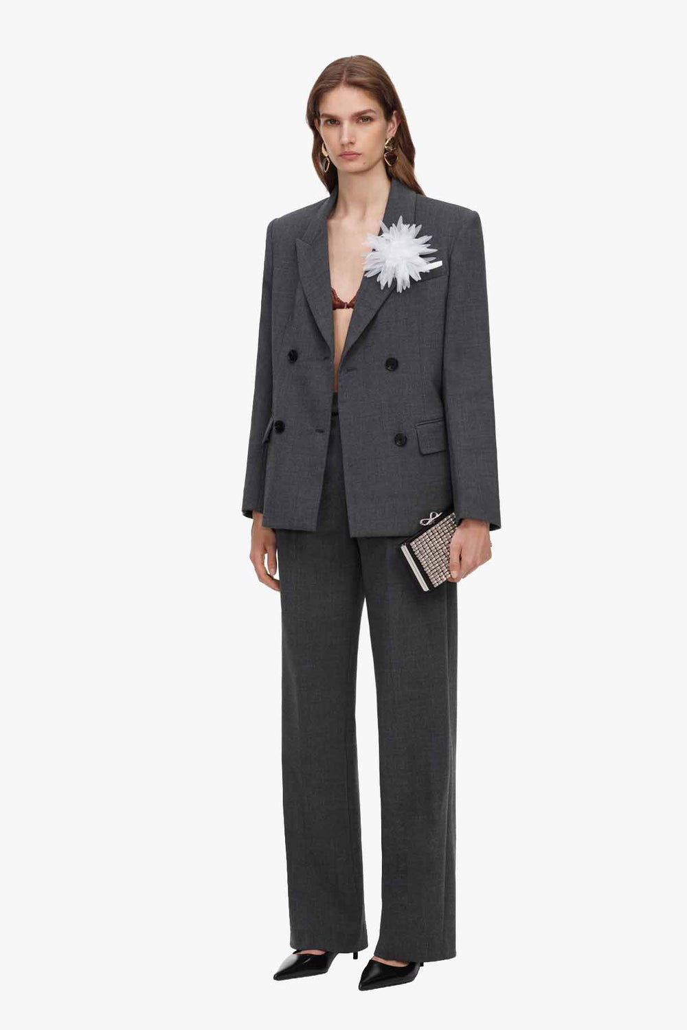 Grey Tailored Trousers