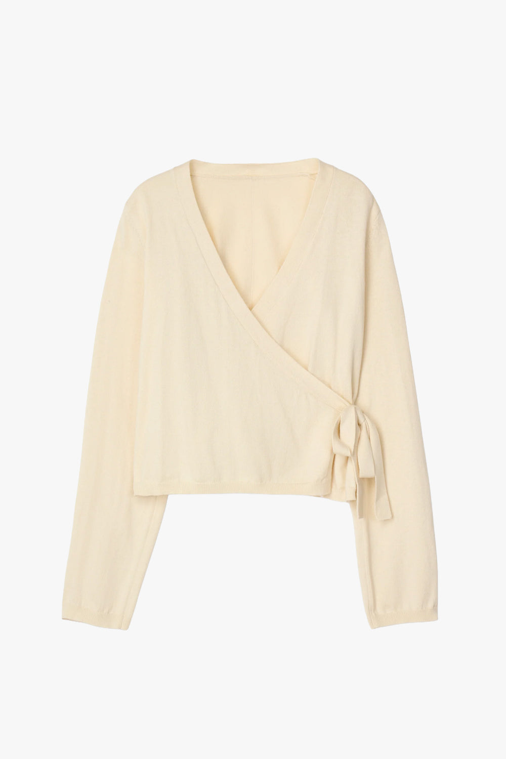 Cotton Cashmere Wrap cardigan