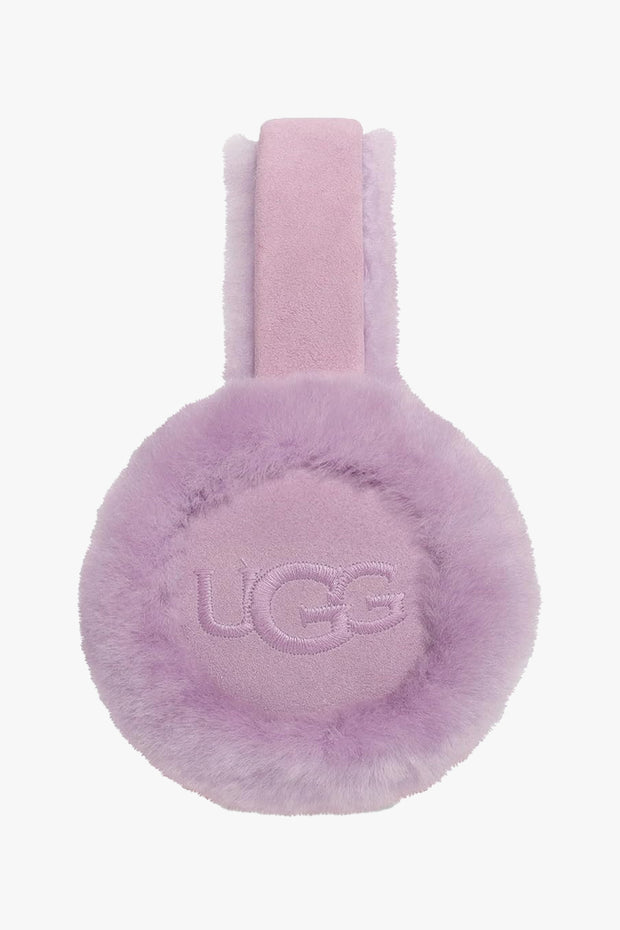 W Sheepskin Embroidery Earmuff