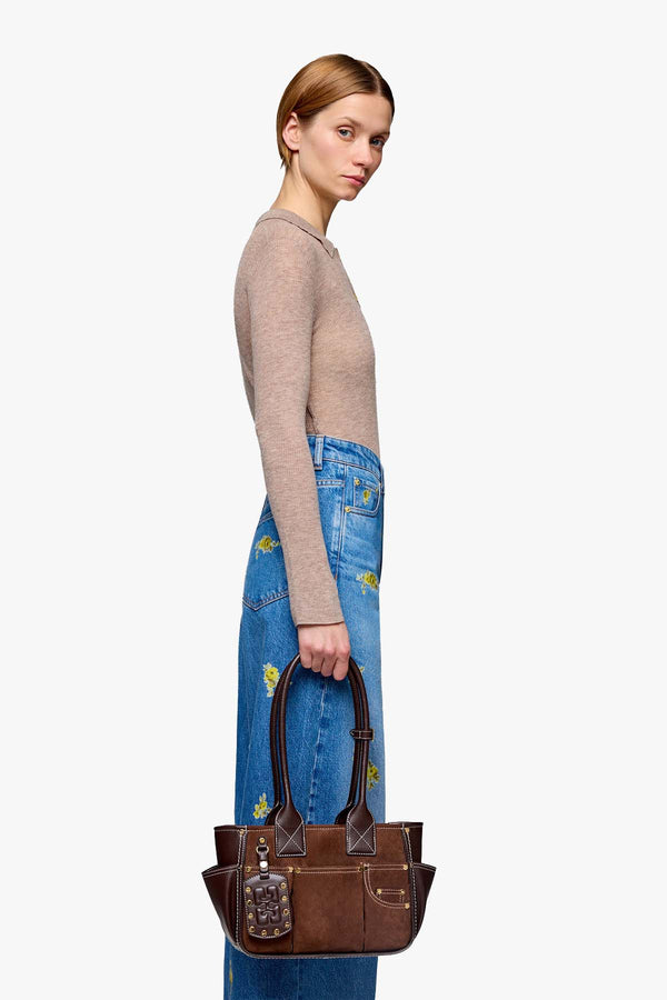 Posy Small Recycled Suede