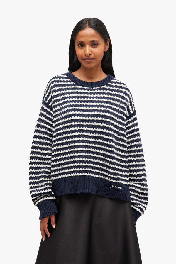 Cotton Wool Stripe Sweater