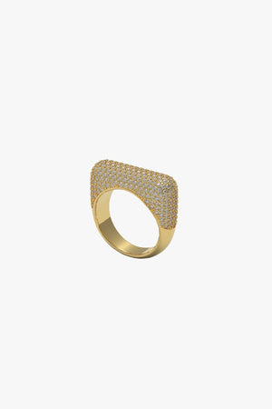 Sculpt Ring Thick Diamonds