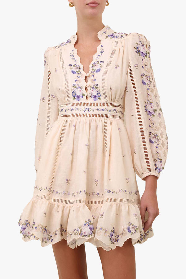 Patience Plunge Mini Dress