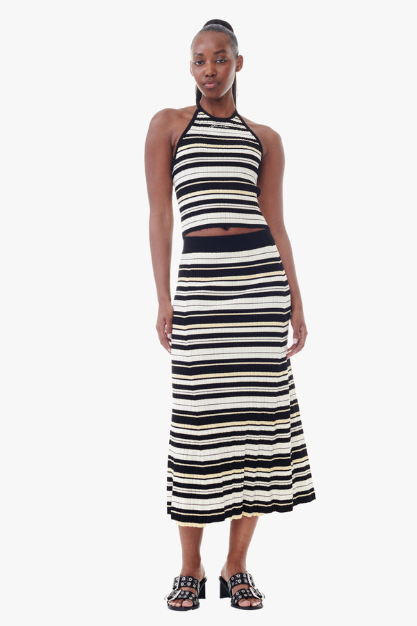 Future Viscose Rib Halterneck Top