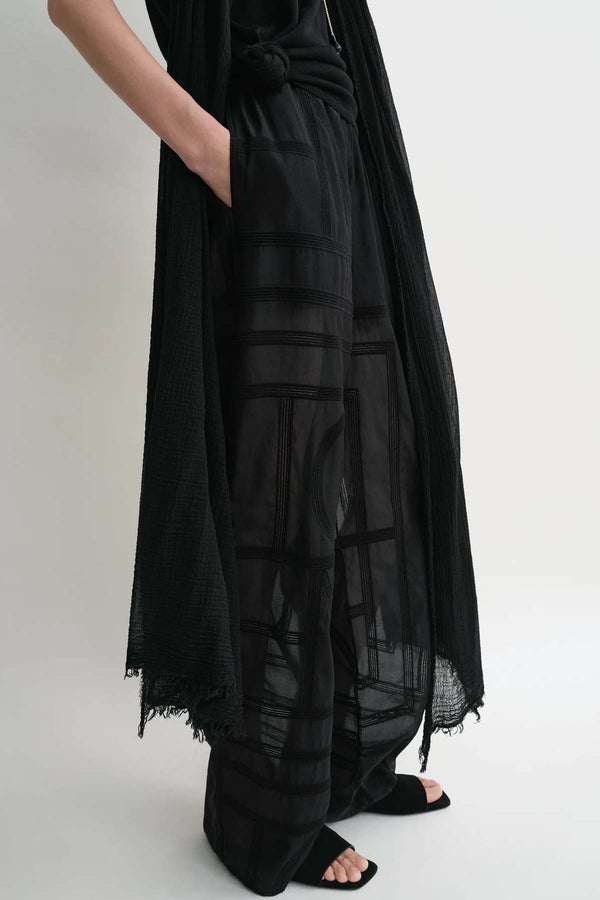 Monogram Crochet PJ Bottoms