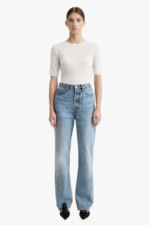 Full Length Twisted Seam Denim