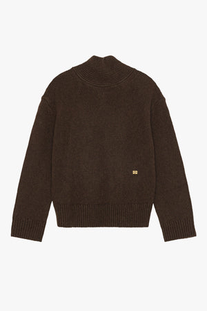 Chunky Yak Mix Open Back Pullover