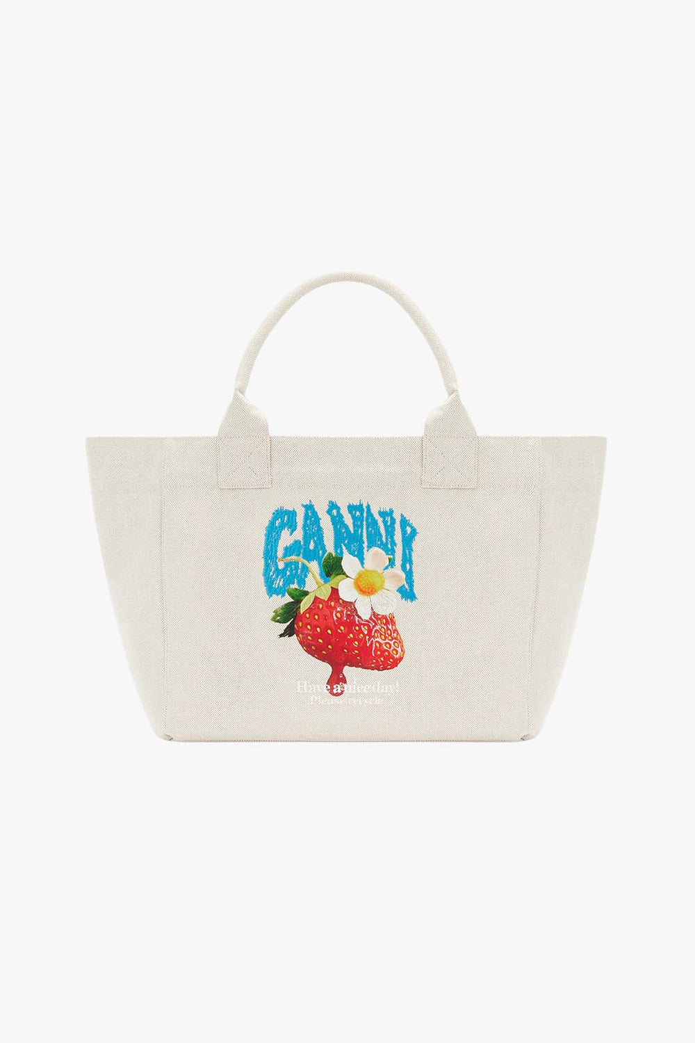 Medium Trapeze Shopper Strawberry Print