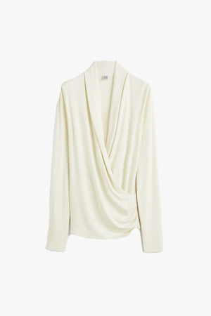 Overlapped Jersey Top