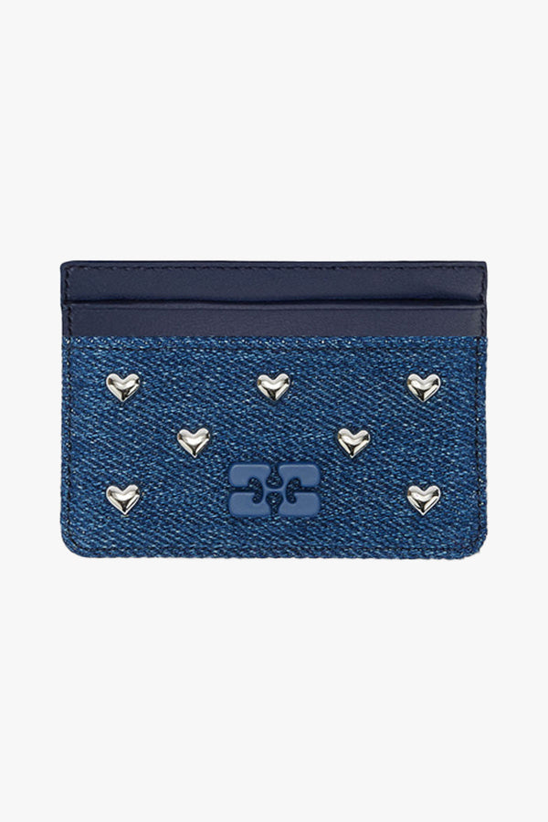 Card Holder Heart Studs