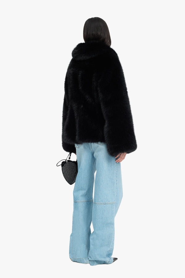 Faux Fur Flared Jacket