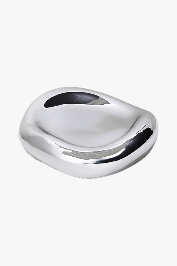 Gleam Glass Bowl Chrome