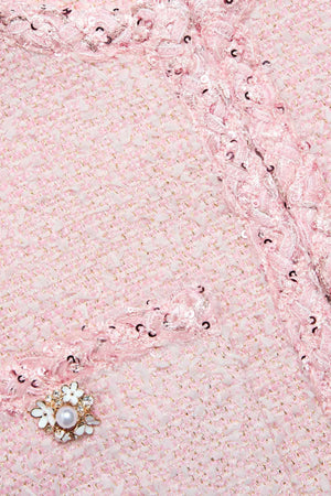 Pink Boucle Jacket