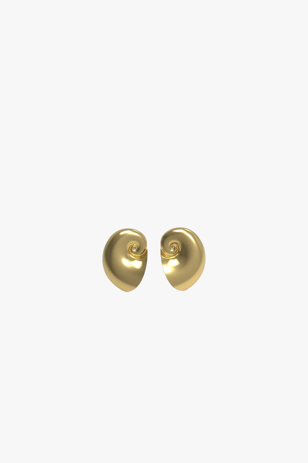Shell Ear Stud Earring - gold plated