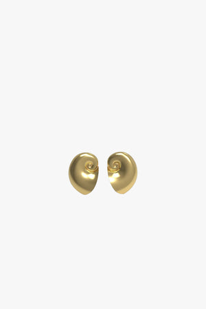 Shell Ear Stud Earring - gold plated
