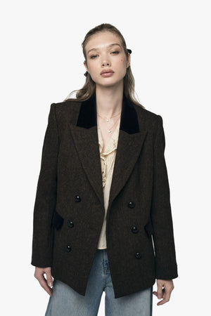 Dune Herringbone Blazer