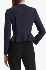 Cropped Peplum Fitted Jacket