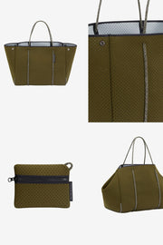 Escape Tote Dual Tone Khaki Grey