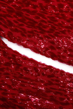 Red Fil Coupe Maxi Dress