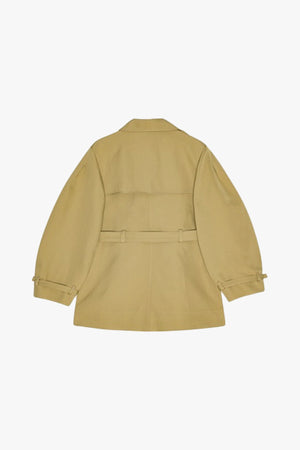 Heavy Twill Midi Trench Coat