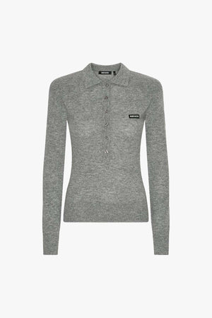 Wool Longsleeve Polo