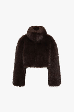 Faux Fur Cropped Jacket