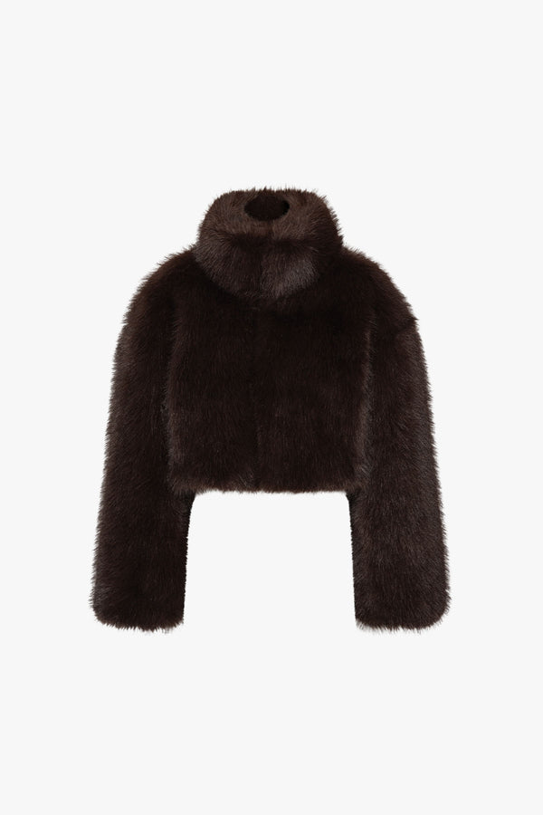 Faux Fur Cropped Jacket